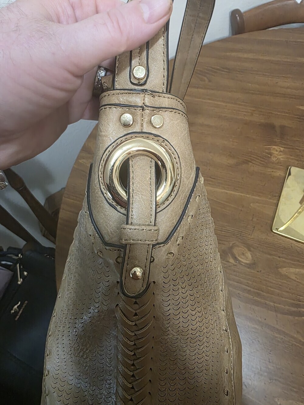 Handbag Republic Calin Collection Whipstitch Vegan Leather NWT - Picture 4 of 16